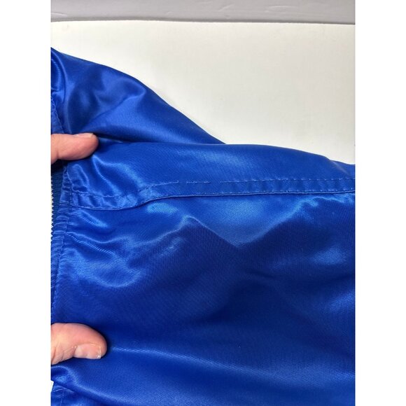 Vintage‎ (80s/90s) STARTER Blue Satin Jacket (Large) Made in USA - Picture 7 of 11